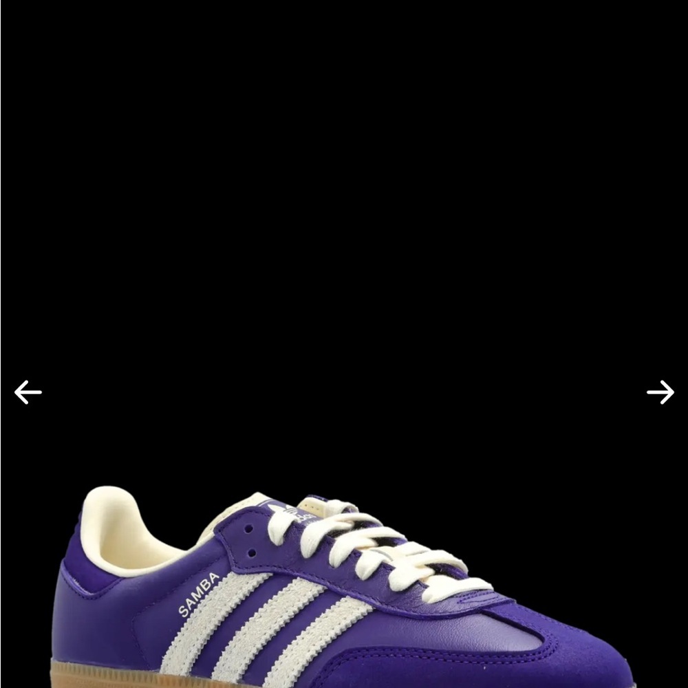 Adidas Samba Purple & White Women Sz 9 /7.5 Men NWB - Picture 9 of 14